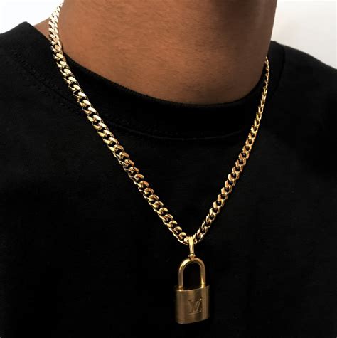 cuban link louis vuitton|louis vuitton yellow gold necklace.